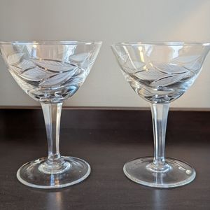 Cocktail Glasses Set Of 2.
